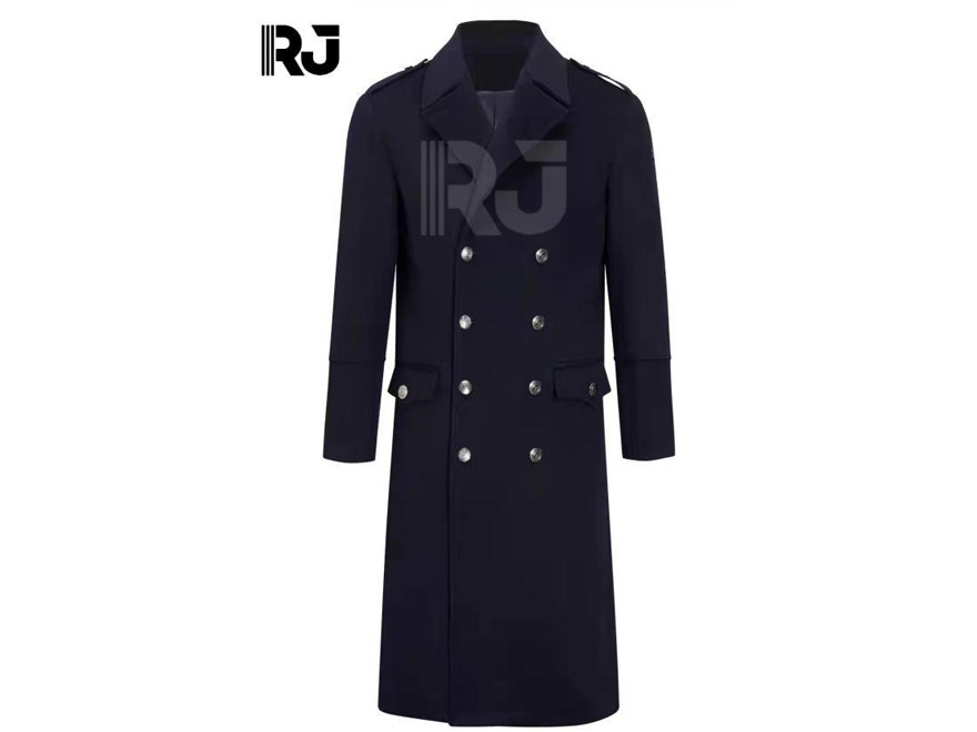 警官羊毛大衣